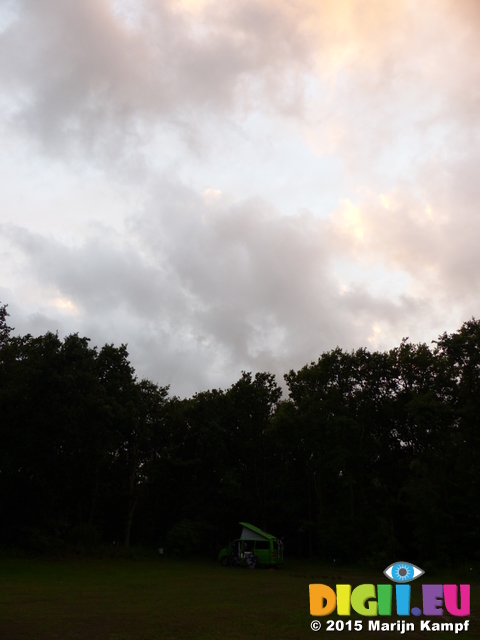 FZ019585 Campervan on campsite